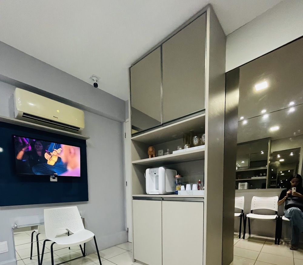 Sala de espera da clínica
